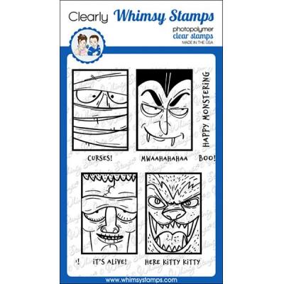 Whimsy Stamps Deb Davis Clear Stamps - Monster Close Ups